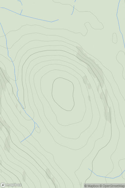 Thumbnail image for Ring Hill [The Glenkens to Annandale] showing contour plot for surrounding peak
